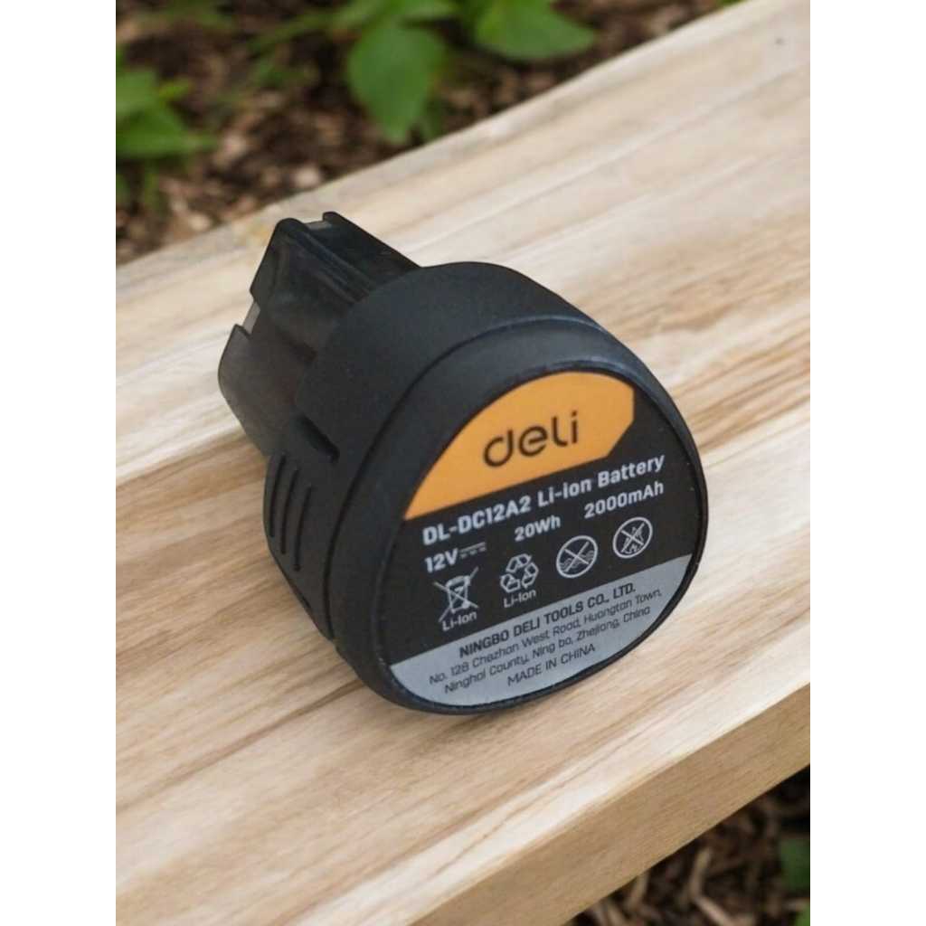 Deli Lithium-ion Battery EDL-DC12A2 - Baterai Mesin Bor Deli