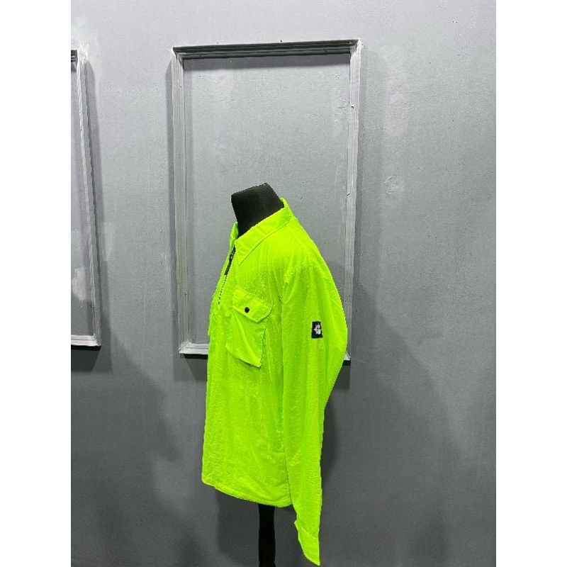 OVERSHIRT QUATTORDICI HIJAU STABILO 025