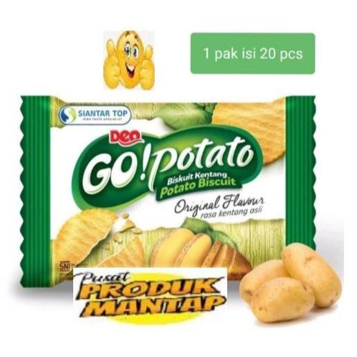 

Deo Go!Potato 500/ Go Potato Go Potato Biskuit Kentang 1 Pack 20 sachet