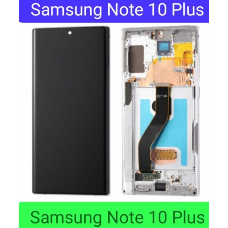 LCD SET PLUS FRAME SAMSUNG NOTE 10 SAMSUNG NOTE 10 PLUS KUALITAS OLED BISA SIDIK JARI / Samsung Note