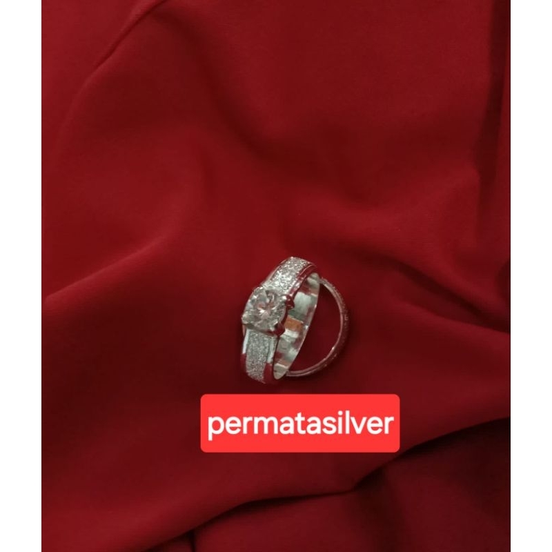 CINCIN COUPLE/TUNANGAN PERAK FREE UKIR NAMA