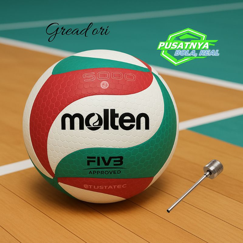 BOLA VOLI MOLTEN V5M5000 PRESS /BOLA VOLLEY MOLTEN ORIGINAL
