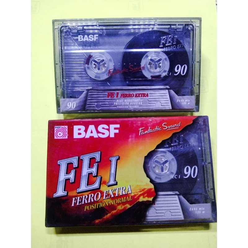 Kaset Pita Rekaman BASF FE I FERRO EXTRA IEC I 90 NORMAL POSITION SEGEL (kosongan)