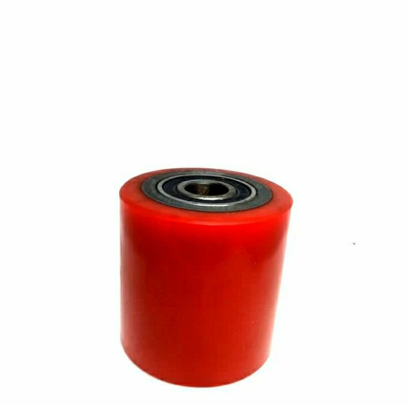roda handpallet PU 80x 80 mm / roda handpallet PU merah 80x80