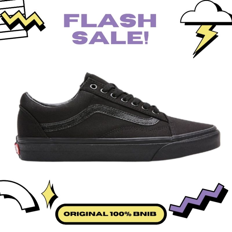 VANS OLDSKOL FULL BLACK ORIGINAL 100%