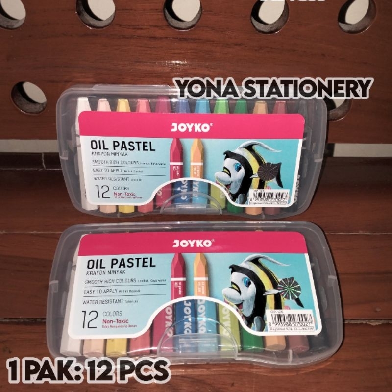 

Krayon Minyak / Oil Pastel Joyko OP-12S | 12 Colors | Non Toxic | 1 Pak: 12 Pcs