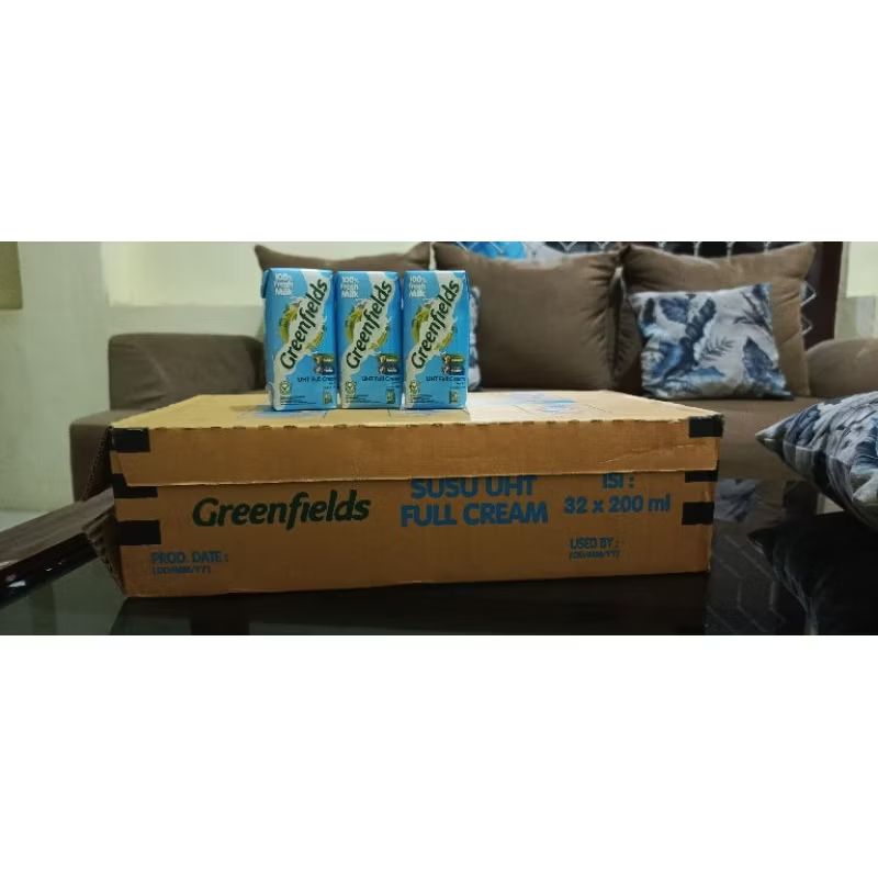 

Susu Greenfields UHT Fullcream 32x200ml exp 12/2025 ready siap kirim