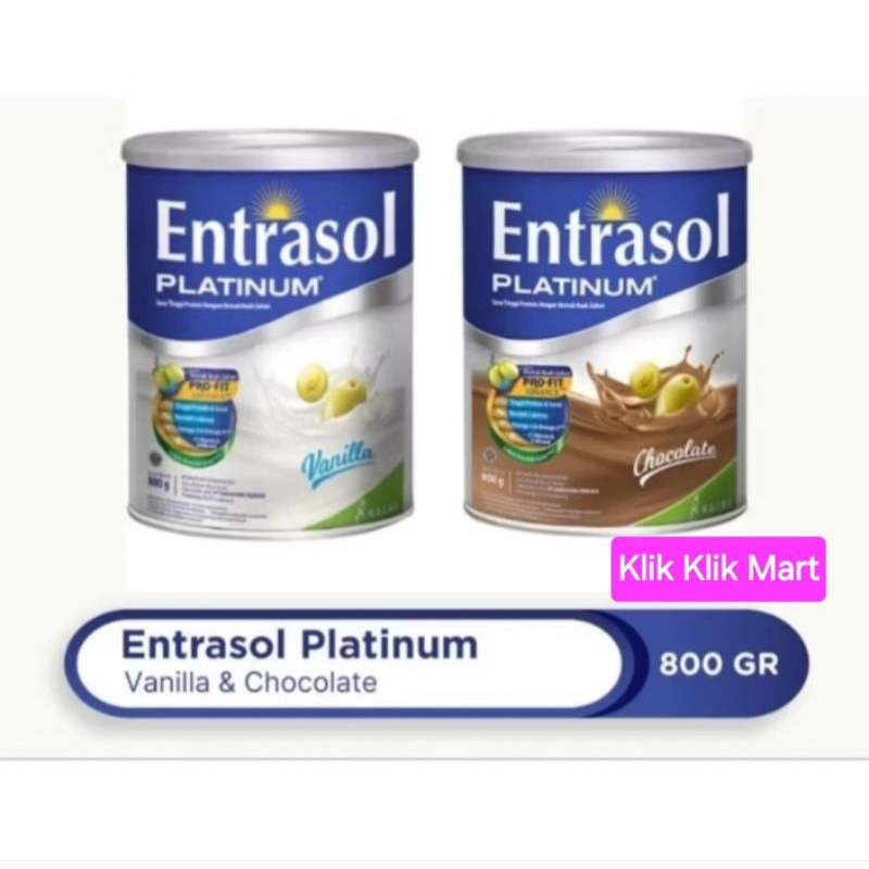 

ENTRASOL PLATINUM VANILA 800 GRAM / ENTRASOL PLATINUM COKLAT 800 GRAM