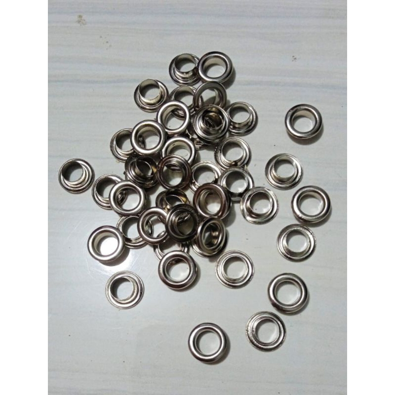 ring once ring pipa putih murah 1 pcs 8 mm ring mata itik ring banner