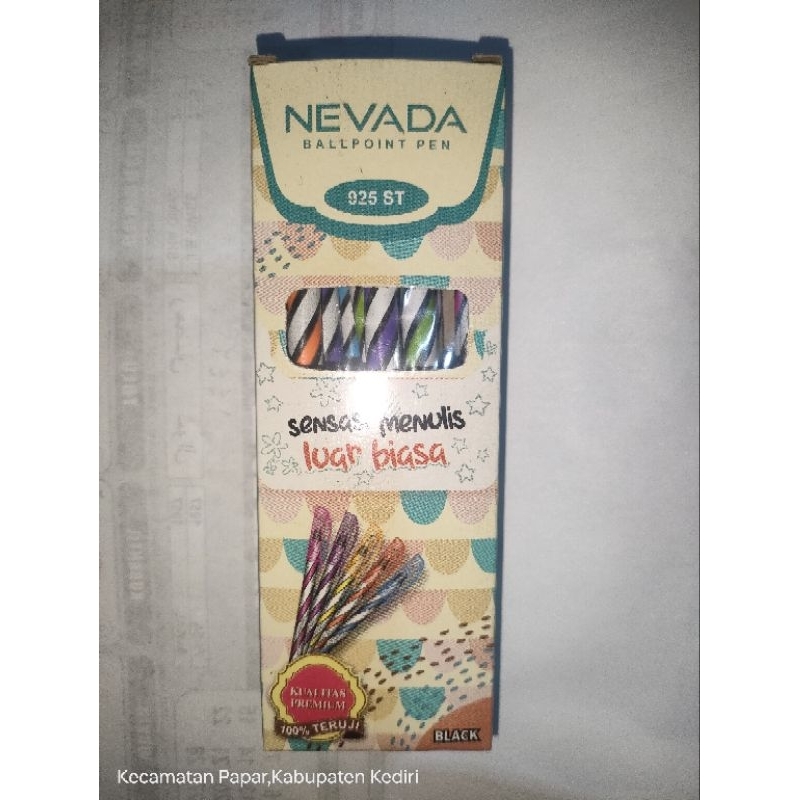 

Ballpoint ulir Nevada 1 box isi 12 pcs