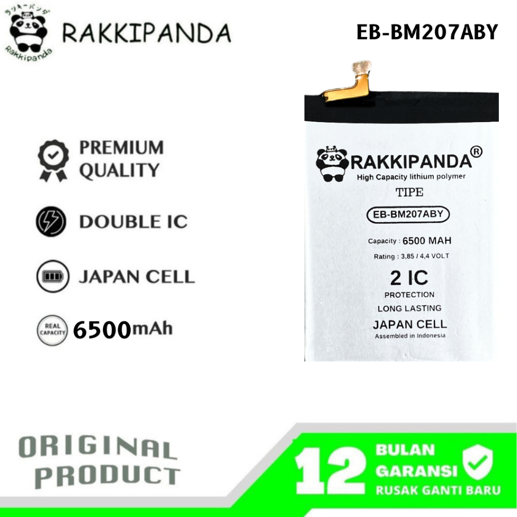 RakkiPanda - EB-BM207ABY Samsung M21 / M20S / M30S / M31 Batre Batrai Baterai