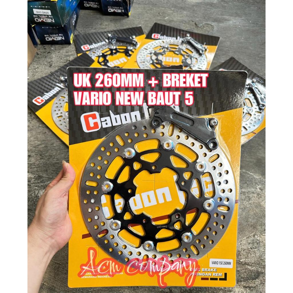 Disc piringan cakram depan variasi 260MM VARIO125 NEW VARIO150 NEW Lubang baut 5