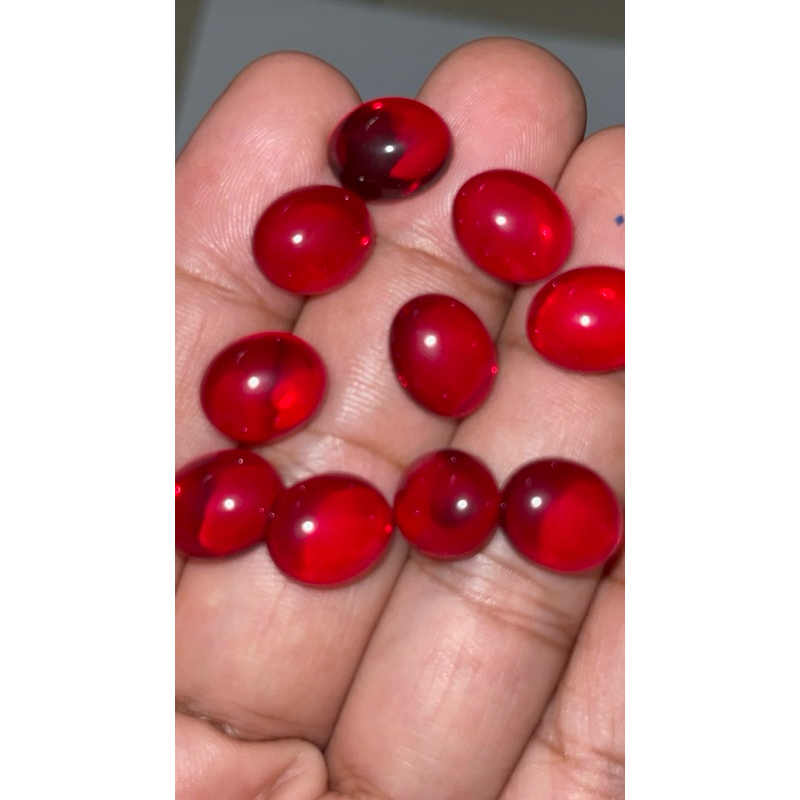 merah siam 10x12 mm warna cerah bagus bahan opsi harga satuan