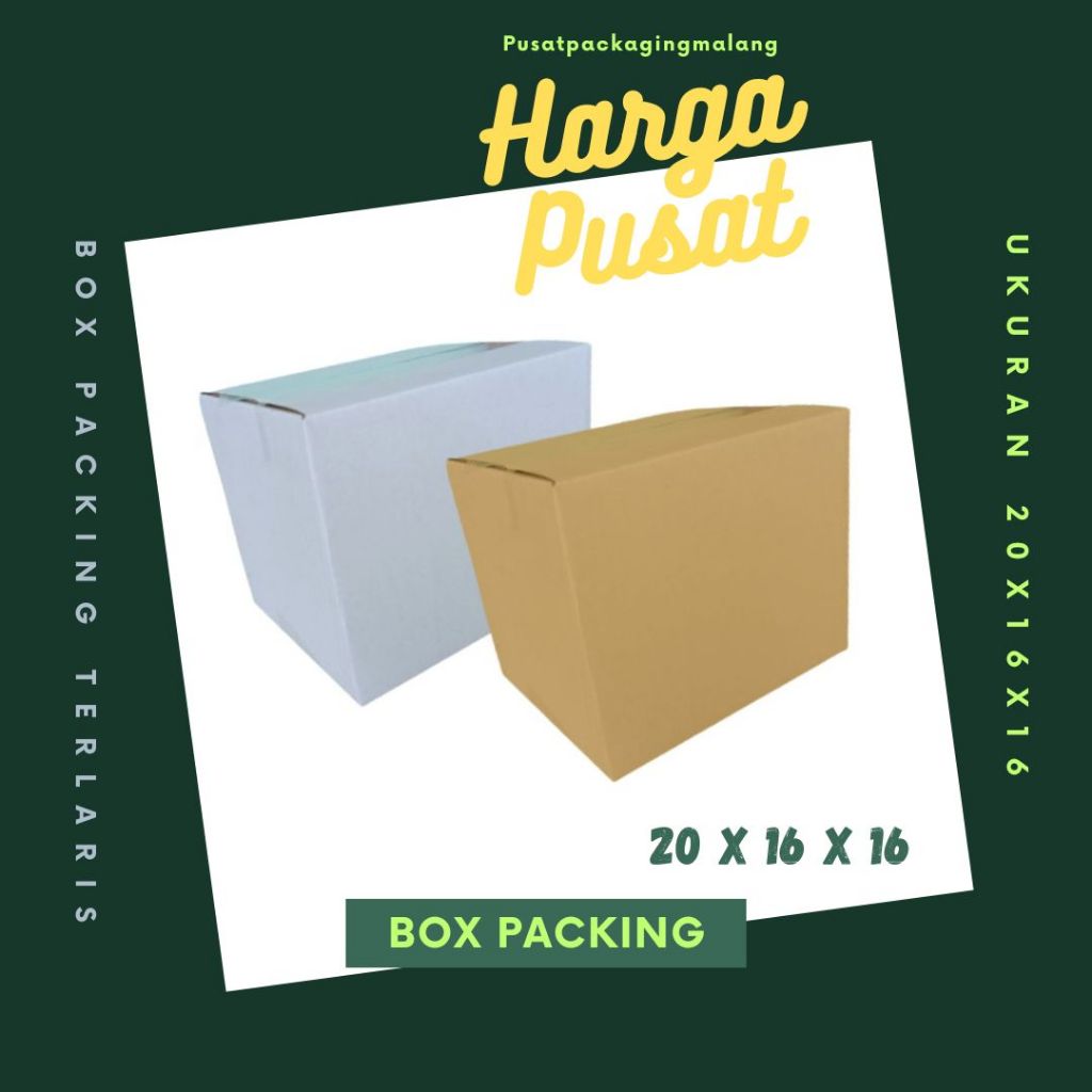 

Box Packing 20x16x16 Kardus A1 Karton Dus Kotak Kemasan Sparepart Jamu Madu Assesoris Souvenir Olshop