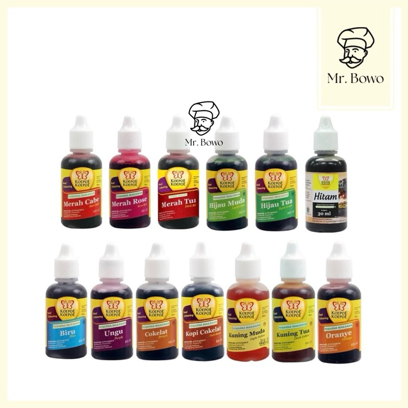 

Koepoe Pewarna Pangan Makanan (30ml) (13 Varian)