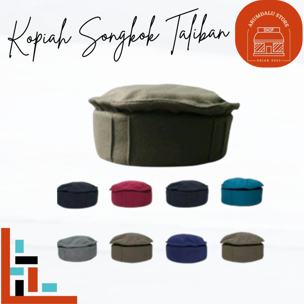 PECI KOPIAH SONGKOK PAKOL POLOS TALIBAN TAUHID HIJRAH JIHAD AFGHANISTAN ALL SIZE