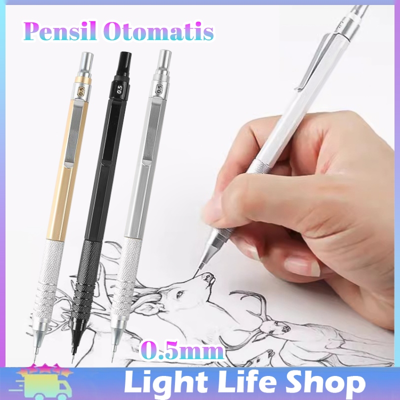 

0.5MM Pensil Mekanik Metal Mechanical Drafting Pencil Dengan Pusat Gravitasi Rendah Untuk Sekolah