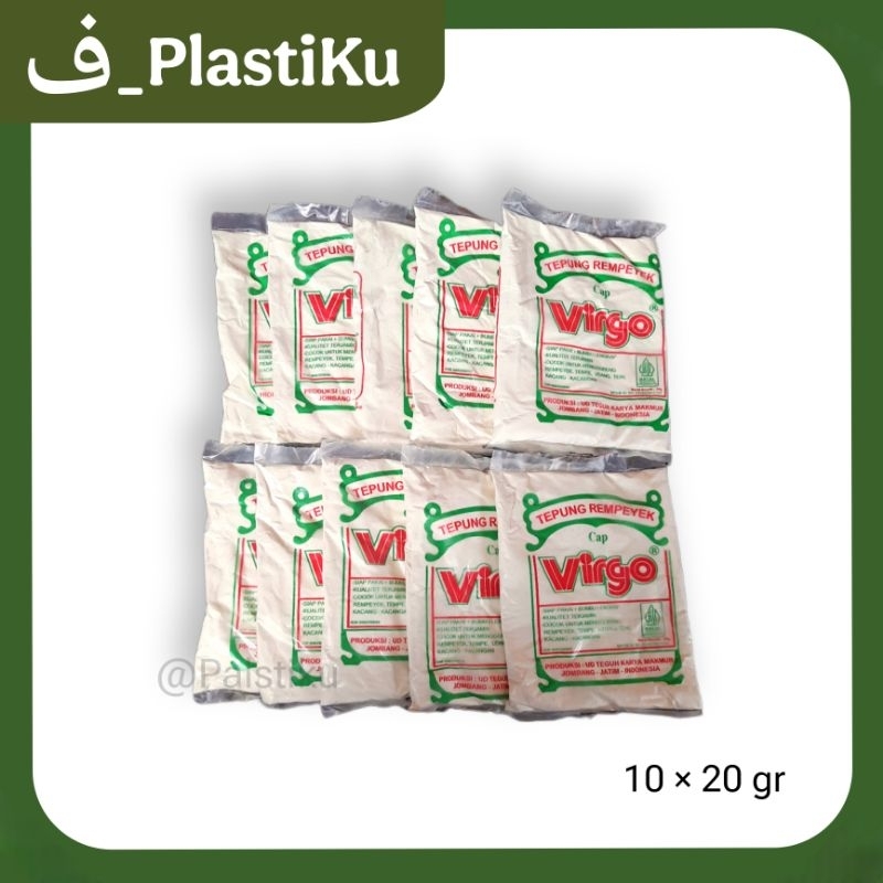 

Tepung Rempeyek Cap Virgo 1 Slop isi 10 pcs (20 gram)