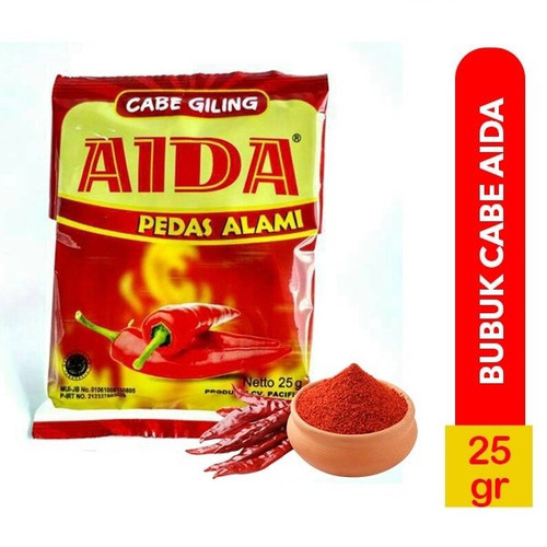 

Aida Cabe Bubuk 25gr / Bubuk Cabe Kering Tabur