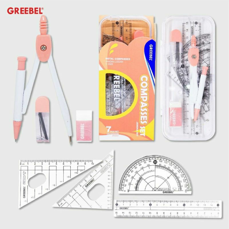 

Jangka Compass Greebel C 3305 Math SetJangka Set Plus Penggaris