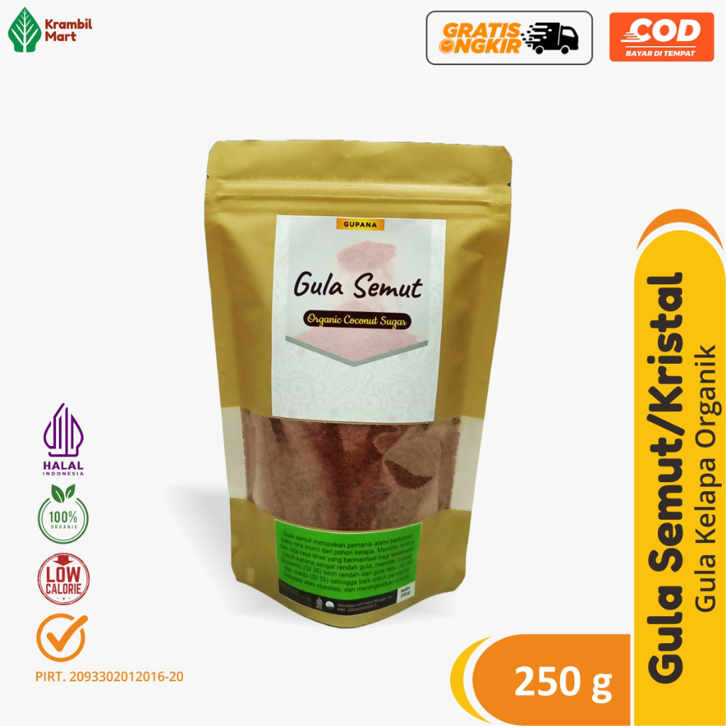 

Gula Kelapa Bubuk Organik Asli 100% / Organic Coconut Sugar 250g