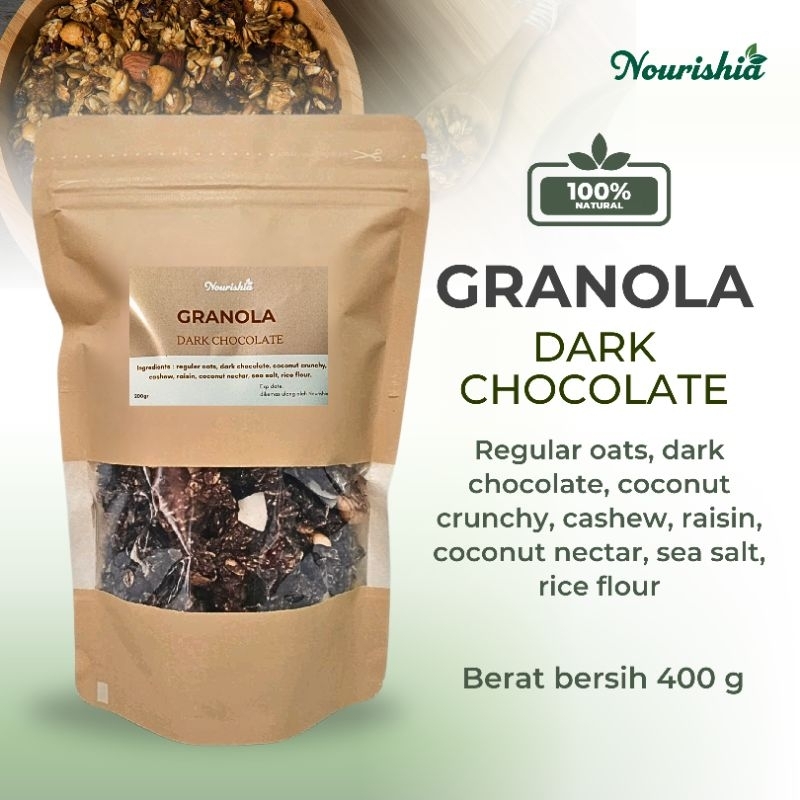 

GRANOLA dark chocolate 400gr