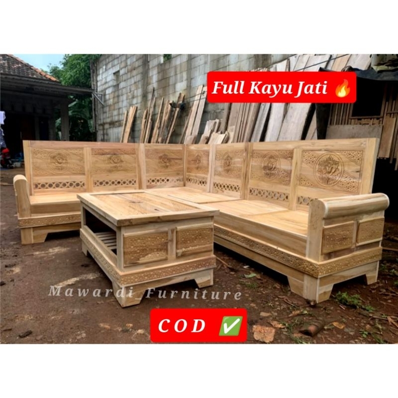 Kursi Tamu Minimalis Full Kayu Jati Termurah Kursi Tamu Sudut Jati Jepara