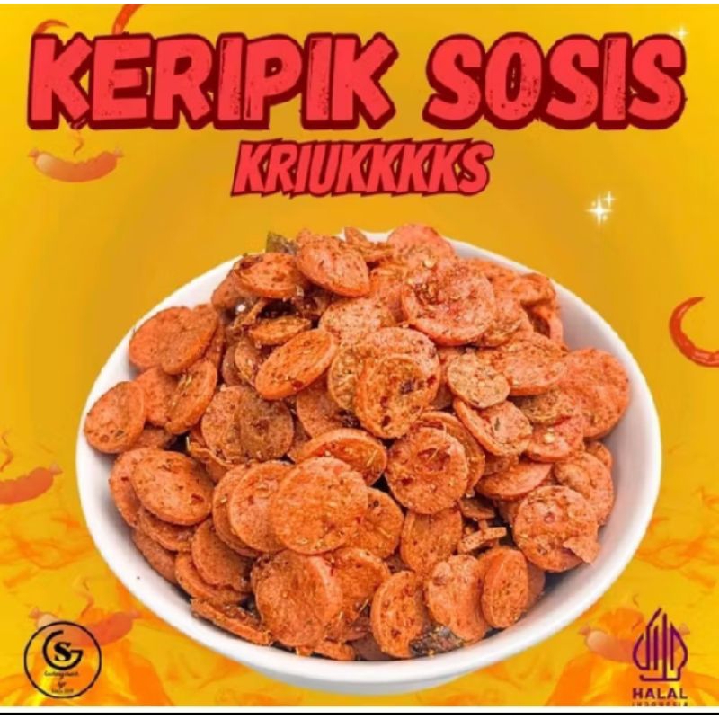 

KRIPIK SOSRENG SOSIS GORENG PEDAS DAUN JERUK CIKRUH/SOSRENG VIRAL
