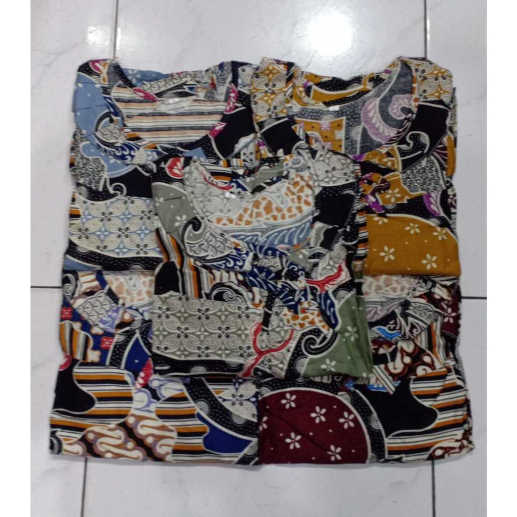 Baju batik piyama tidur wanita / baju piyama wanita