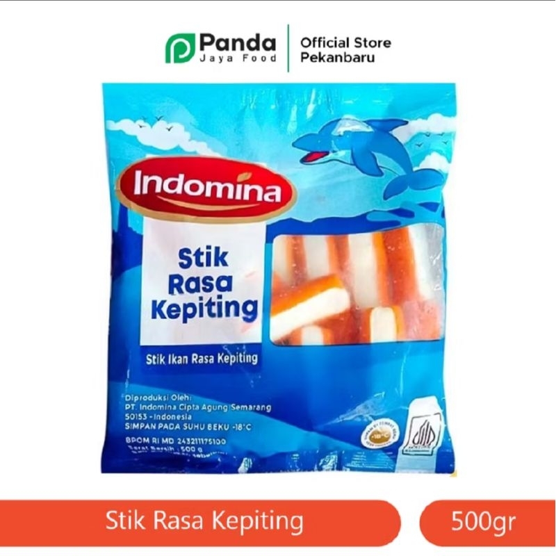 

Indomina Crab Stick / stick Rasa Kepiting 500gr