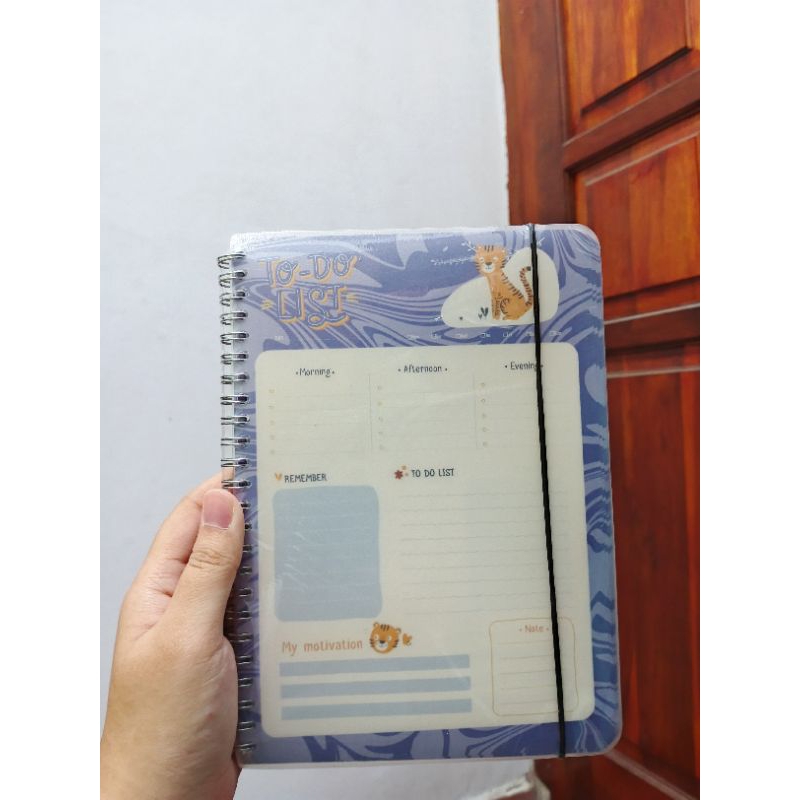 

[READY STOCK] BINDER NOTEBOOK SPIRAL TO DO LIST TIGER BLUE A5 90GSM ISI 50 LEMBAR