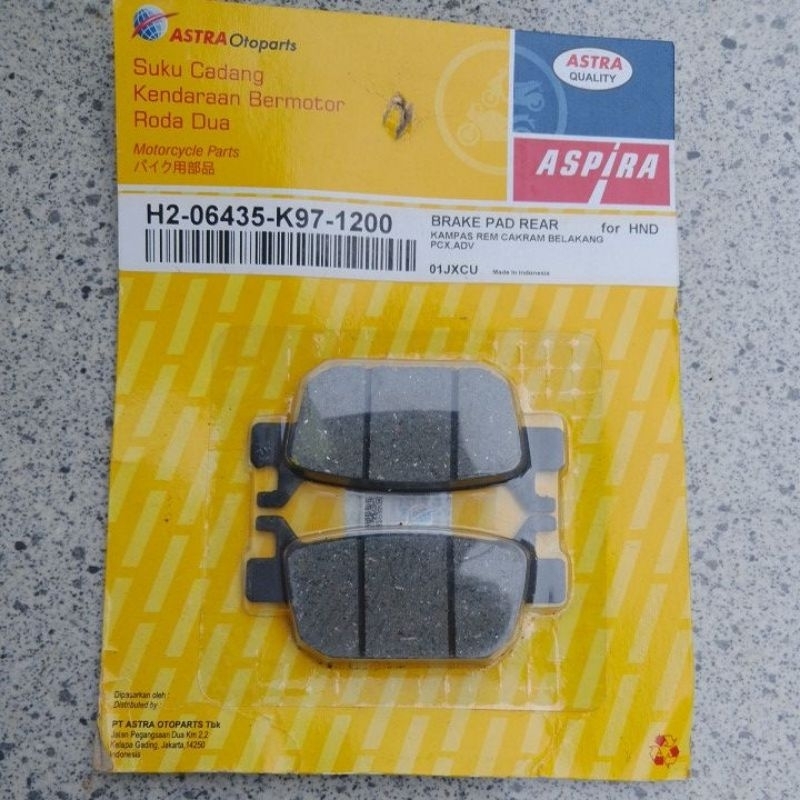 kampas rem belakang pcx / adv original aspira