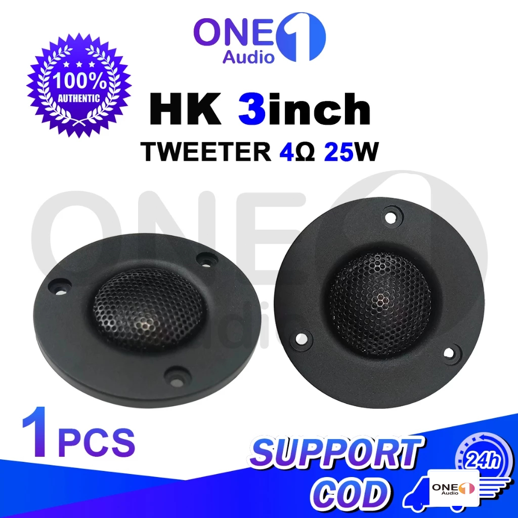 OneAudio HK 3 inci 4 Ohm 25W Tweeter Speaker Audio Mobil 3 inci Tweeter Speaker DIY