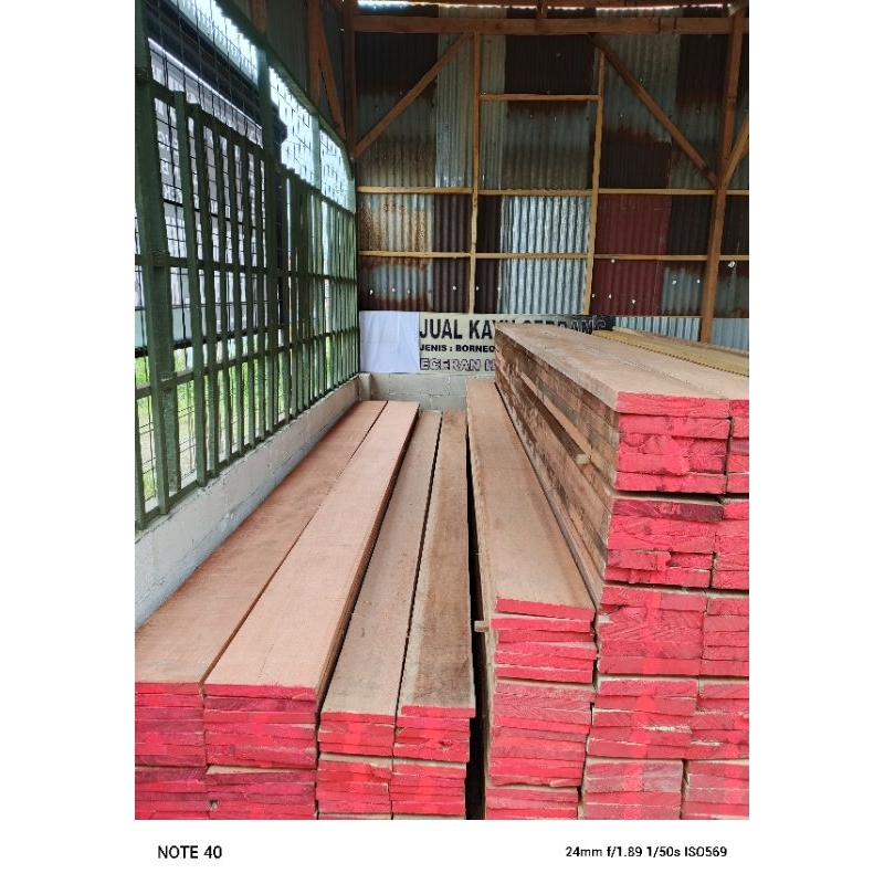 Kayu Balok dan Papan Meranti Merah OVEN