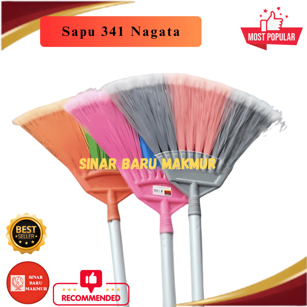 Sapu lantai plastik 341 Nagata / Sapu Nagata/ Sapu 341 Nagata / Sapu lantai Nagata / INSTAN