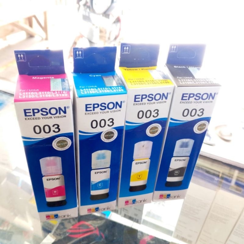 Tinta Epson 003 For Printer Epson L1110/L3110/L3116/L3150/L3156/L5190