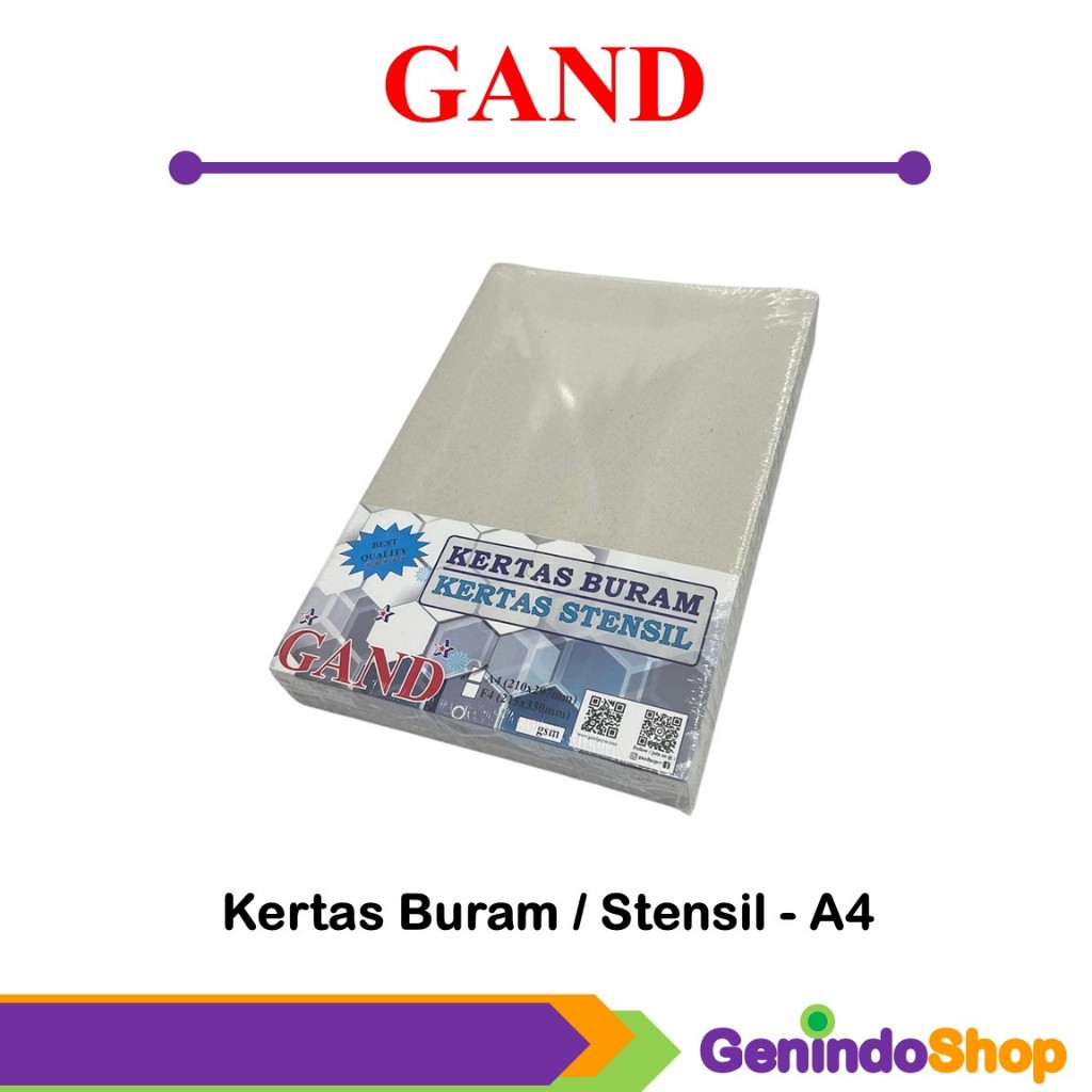 

Kertas Buram / Stensil A4 dan Folio (F4)