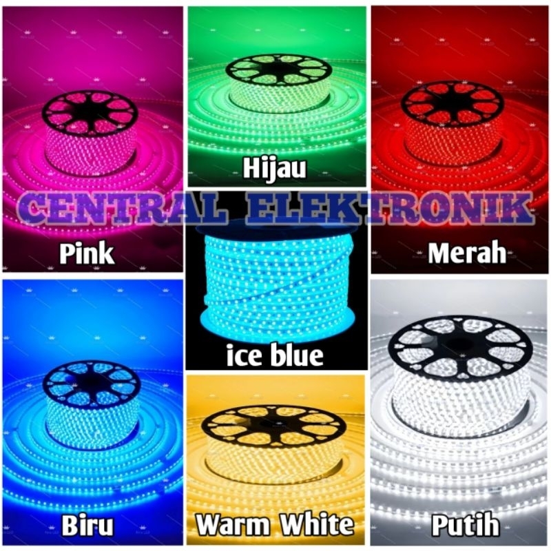 LAMPU LED STRIP SELANG 5050 ( SOCKET JEPIT ) PER METER / LAMPU PLAFON / LAMPU SELANG