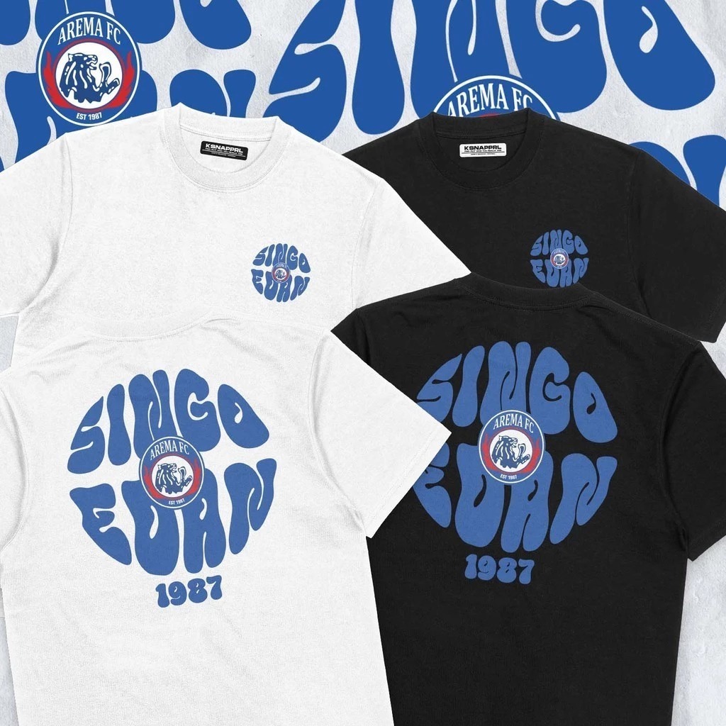 Kaos  Arema FC "Arema Globe/ kaos Distro motif kata Arema FC "Arema Globe/ Tshirt Pria Wanita / kaos