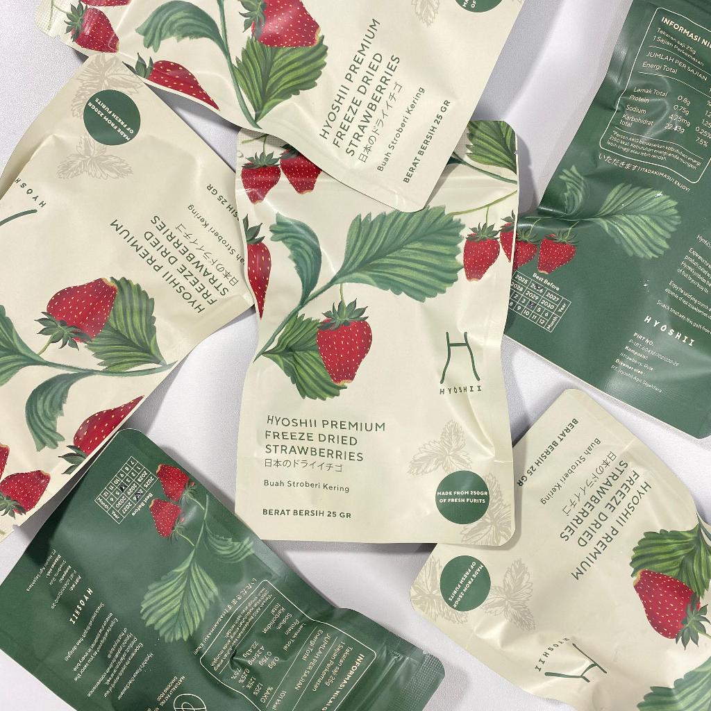

HYOSHII Freeze Dried Strawberry 25gr - BUAH STROBERI KERING PREMIUM!! NATURALLY FAT FREE