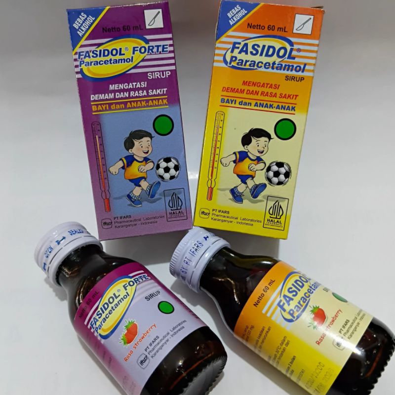 Fasidol Forte Sirup 60ml | Fasidol Obat Demam | Fasidol Paracetamol Sirup | Fasidol Drop Sirup - Oba