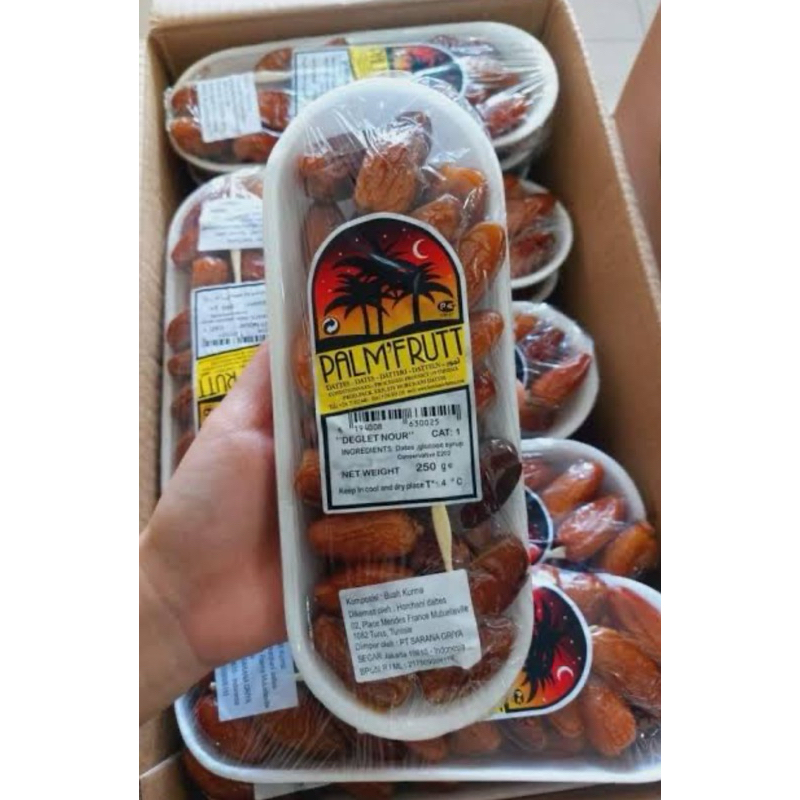 

Kurma PalmFrutt Palm Fruit Palm Sweet Sunfruit Barari Tunisia 250 Gram 250gr