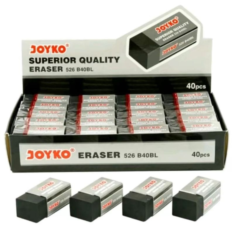 

Eraser Penghapus pensil JOYKO Hitam eb (Isi 20 Pcs)