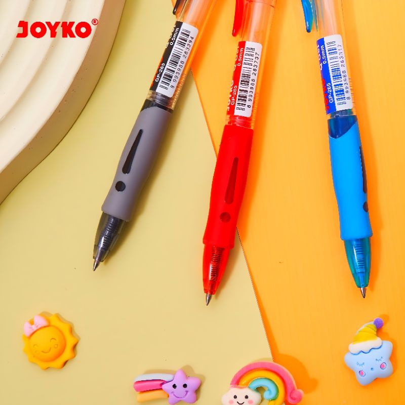 

Bolpoint Gel Ink pen GP-265 Click Warna hitam 1 PCS Premium Best Seller — Original Joyko Termurah dishopee.