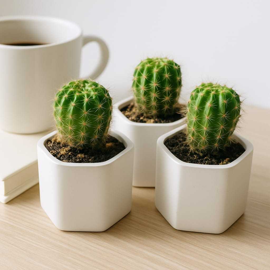 (COD) Kaktus Mini Hidup (Free Pot mini) - Include tanaman, tanah dan pot