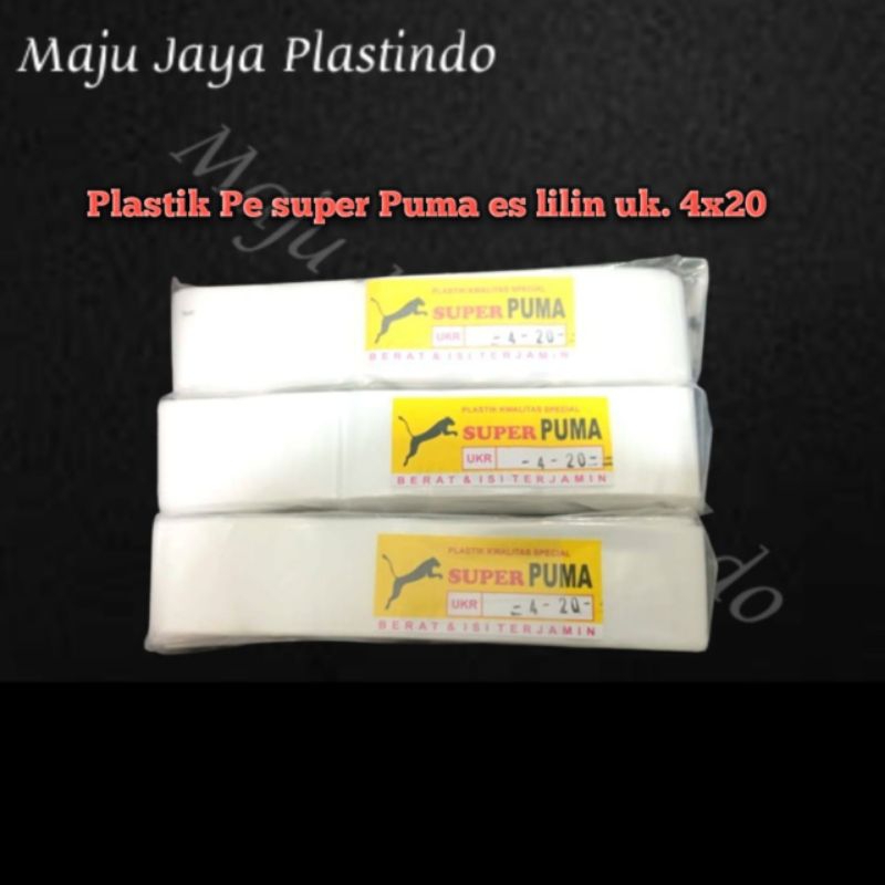 Plastik PE Es lilin/Es Mambo merek Super Puma / Bisbul