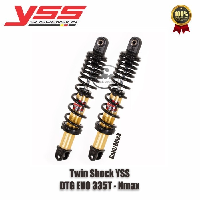 Shock YSS NMAX 335 mm YSS DTG EVO Gas Black Series