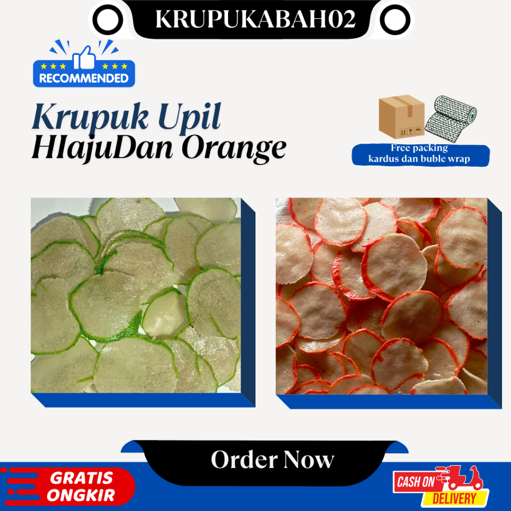 

Krupuk Upil Mentah 1kg Bisa Goreng Pasir/Minyak