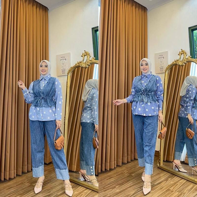 SET JEANS LINETTS JEANS PREMIUM MIX COTTON ZARA