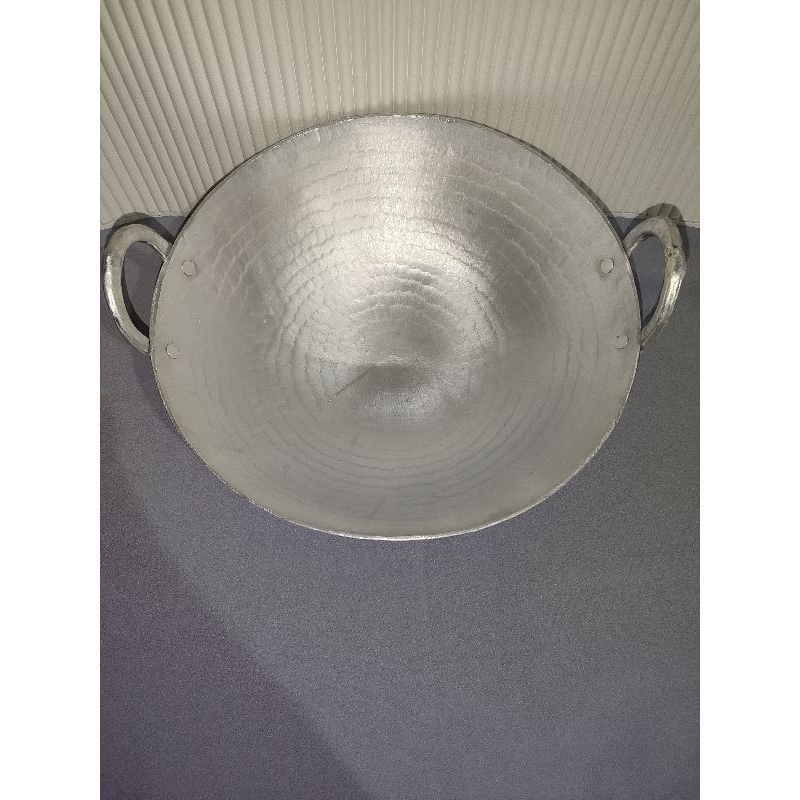 wajan cekung alumunium asli garut ukuran 28cm